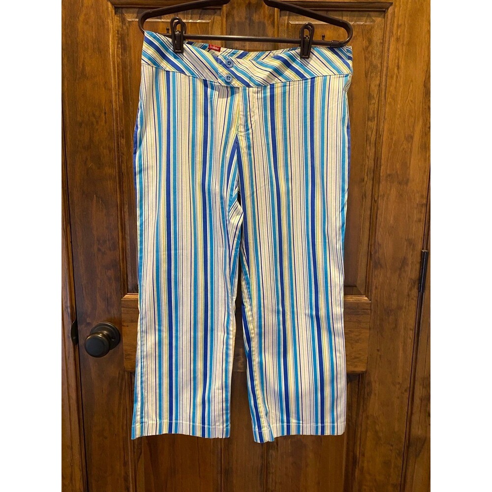 Hollister Pacific Merchants Womens Capris Pants Striped Casual Summer Vacation - Picture 6 of 11